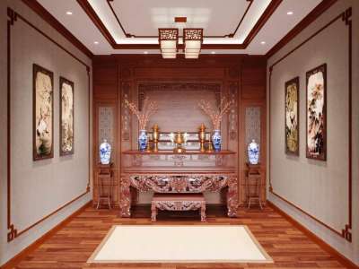Những xu hướng hot trong thiết kế nội thất phòng thờ 2024 PT006